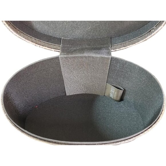 Jimmy Choo Metallic Bronze Snakeskin Cosmetics Vanity Case Lined and Felt Bottom - Picture 4 of 6